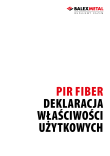 Deklaracja właściwości użytkowych - Płyta dachowa PIR Fiberglass