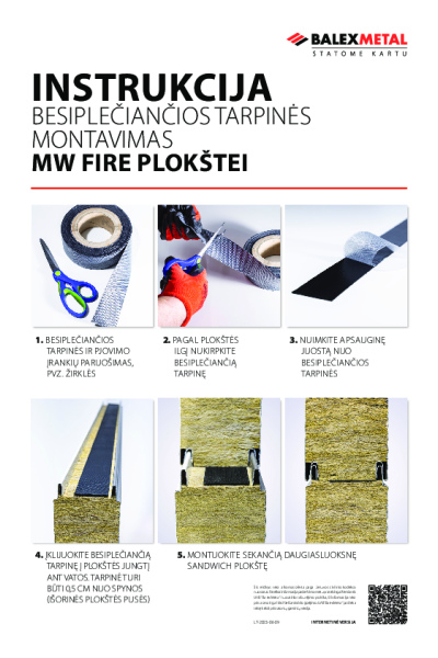 Instrukcija - Besipleciancios tarpinesmontavimas MW FIRE plokstei