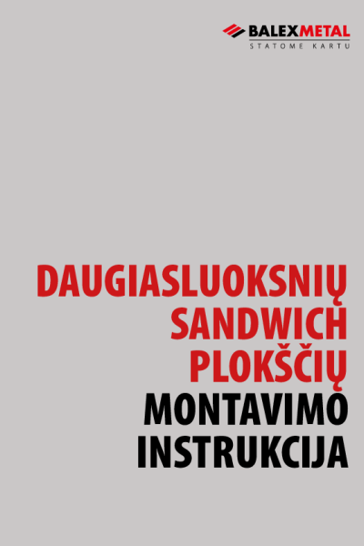 Instrukcija - Daugiasluoksnių sandwich plokščių