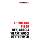 Deklaracja Właściwości Użytkowych – Thermano FIBER