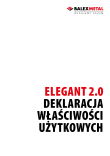 Deklaracja właściwości użytkowych - Elegant 2.0