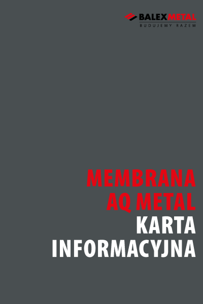 Karta informacyjna - membrana Aq Metal