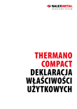 Deklaracja Właściwości Użytkowych - Thermano Compact