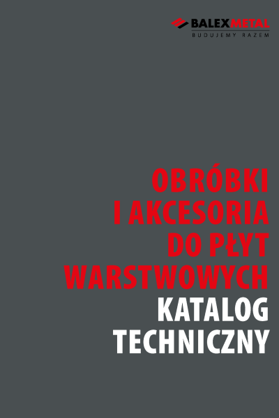 Katalog techniczny - obróbki i akcesoria (płyty warstwowe)