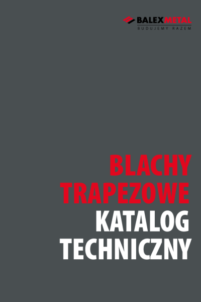 Katalog techniczny - blachy trapezowe
