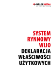 Deklaracja właściwości użytkowych (PL) - system rynnowy WIJO